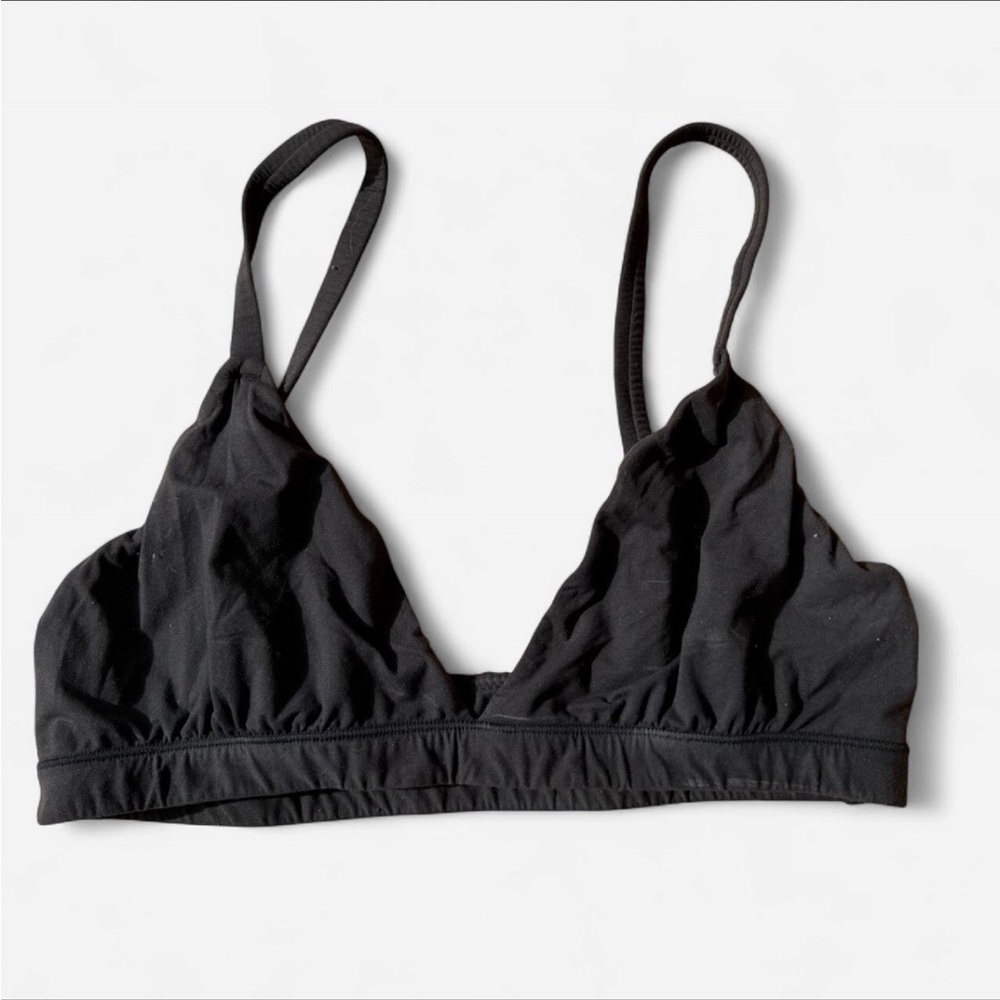 Skims Fits Everybody Triangle Bralette in Black Onyx